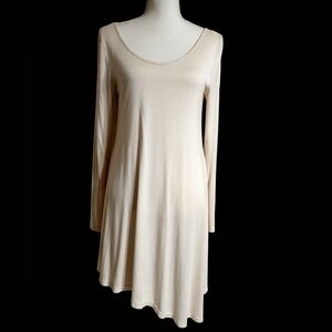 Cream Long Sleeved Dress